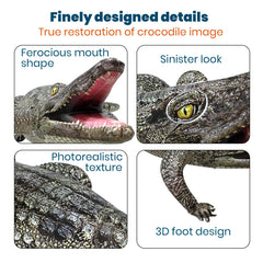 HOHQB inflatable alligator prop adds energy to party photos.