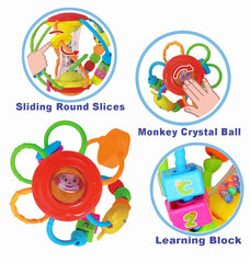 HOLA crawling toy ball invites baby to chase and crawl.