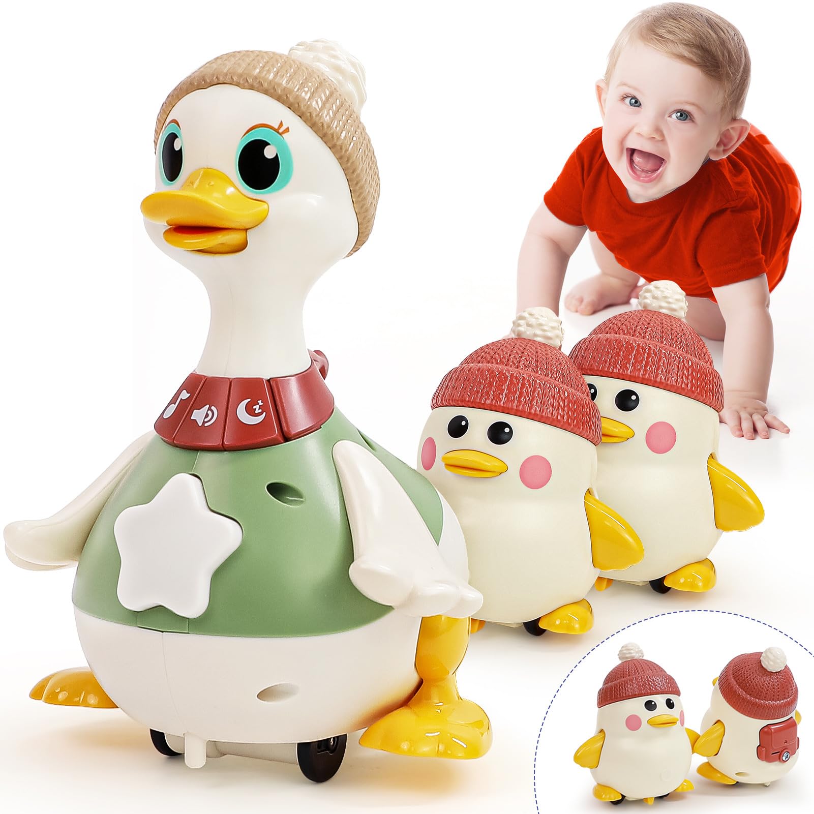 HOLA baby musical duck in GO mode with lights and movement