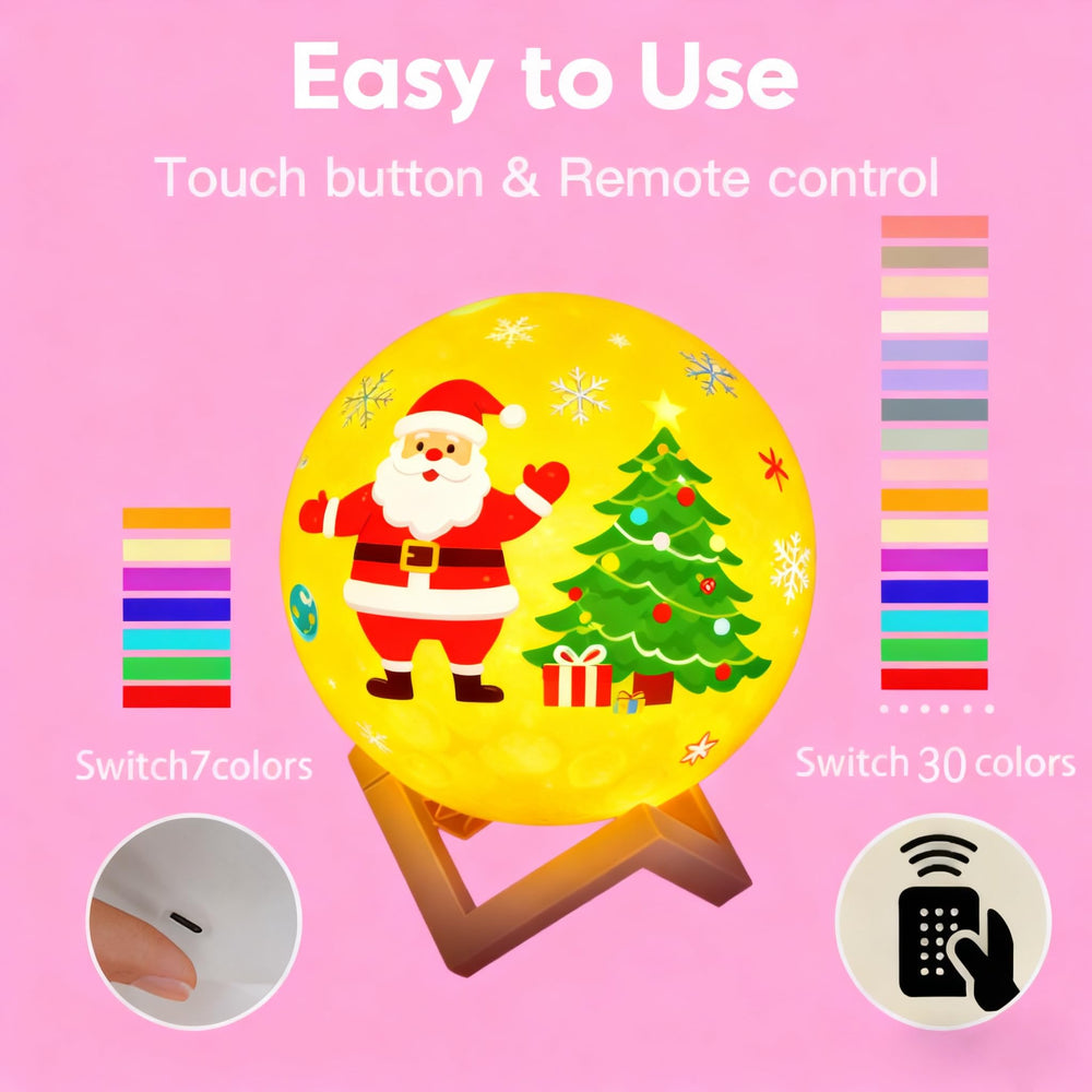 HOLA Moon Lamp Kit seven color lighting with touch switch for mood lighting