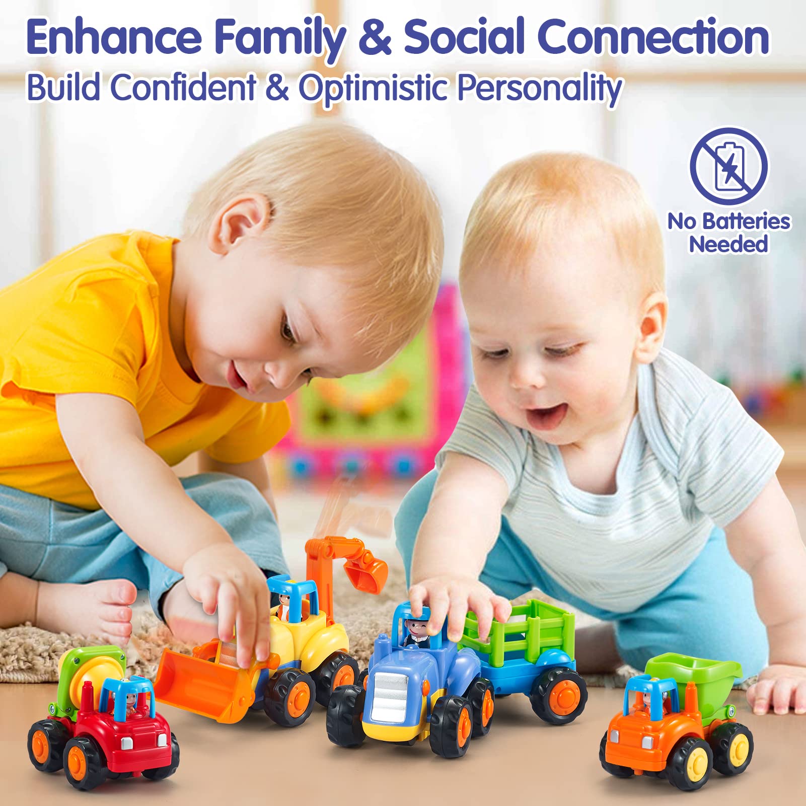 HOLA shatterproof ABS construction for durable toddler toys.