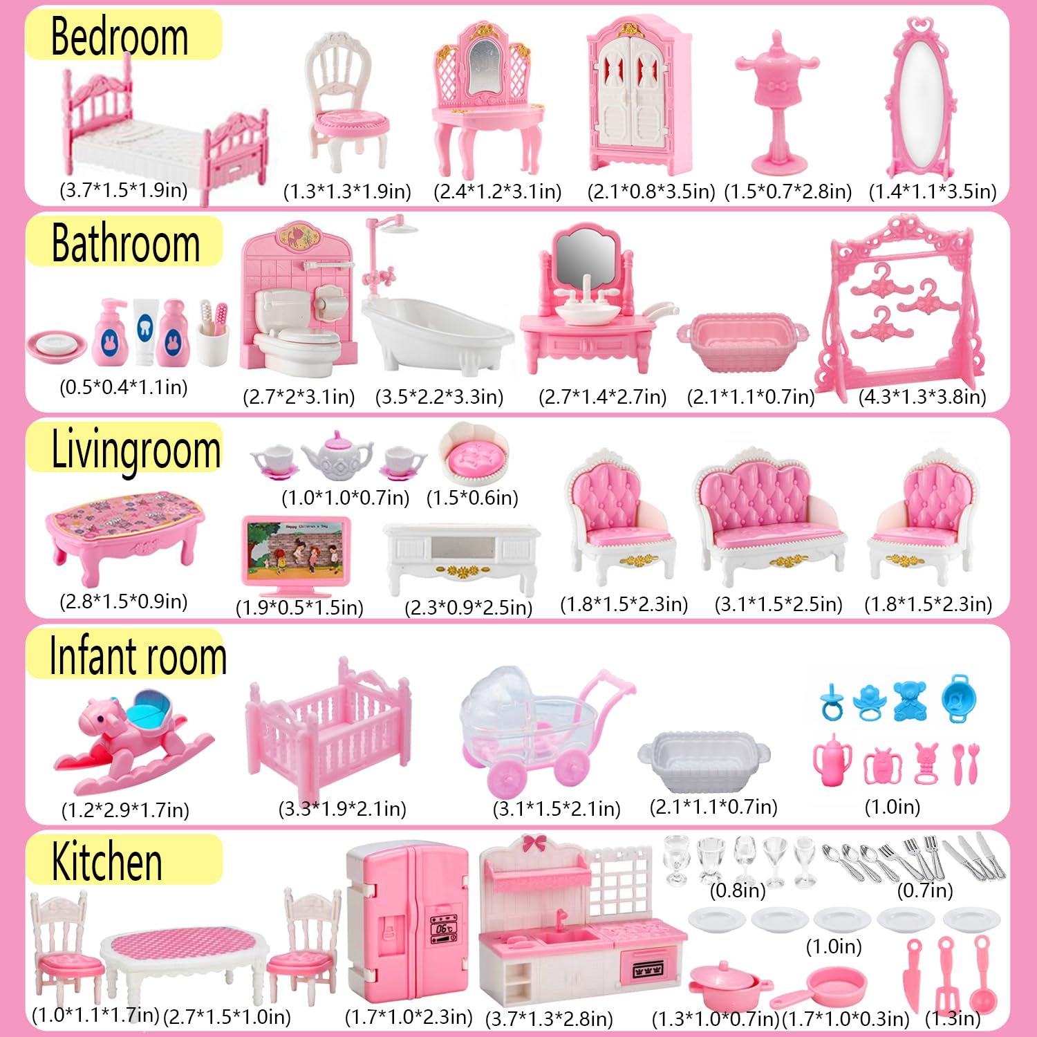 HOLABONITA infant room pieces designed for gentle, kid-safe miniature environments.