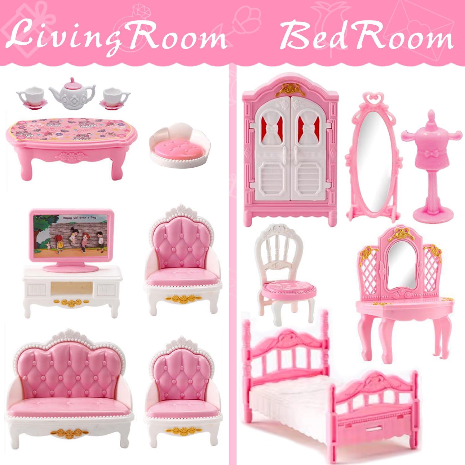 HOLABONITA living room accessories for realistic micro-home decorating experiences.