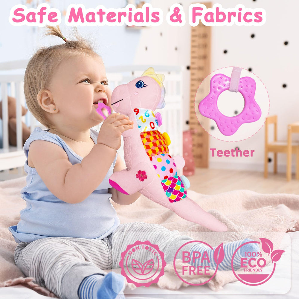 Holaxander Baby Dino plush body squeaker for playful sound