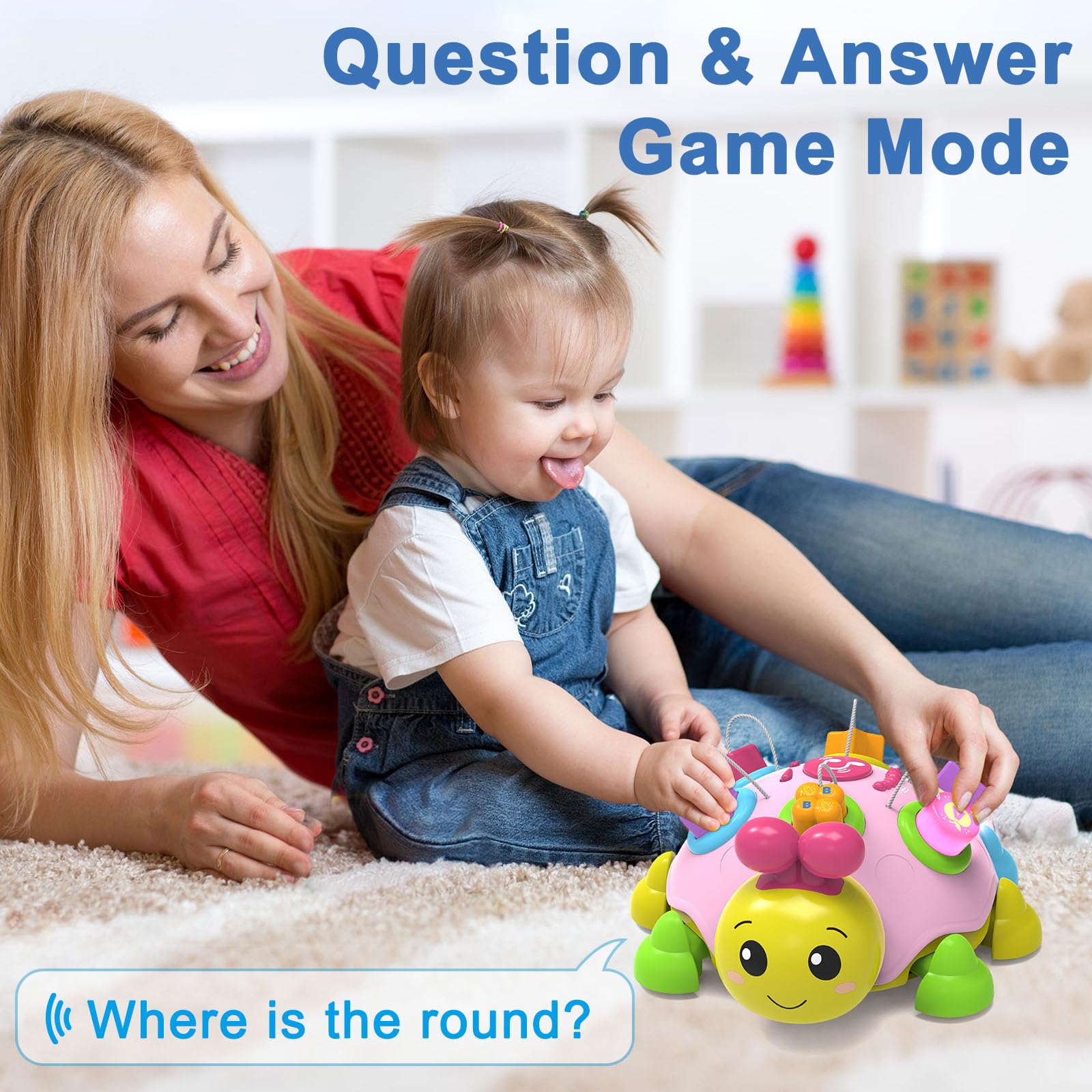 Holaxander Ladybug safe ABS material ensures gentle, safe baby play.