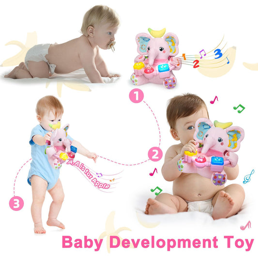 Holaxander elephant toy bead ring grip helps tiny hands practice grasping.