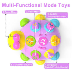 Holaxander ladybug light-up buttons and songs support visual tracking and focus