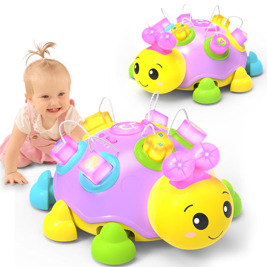 Holaxander musical ladybug baby toy for 6-12 months with engaging sounds