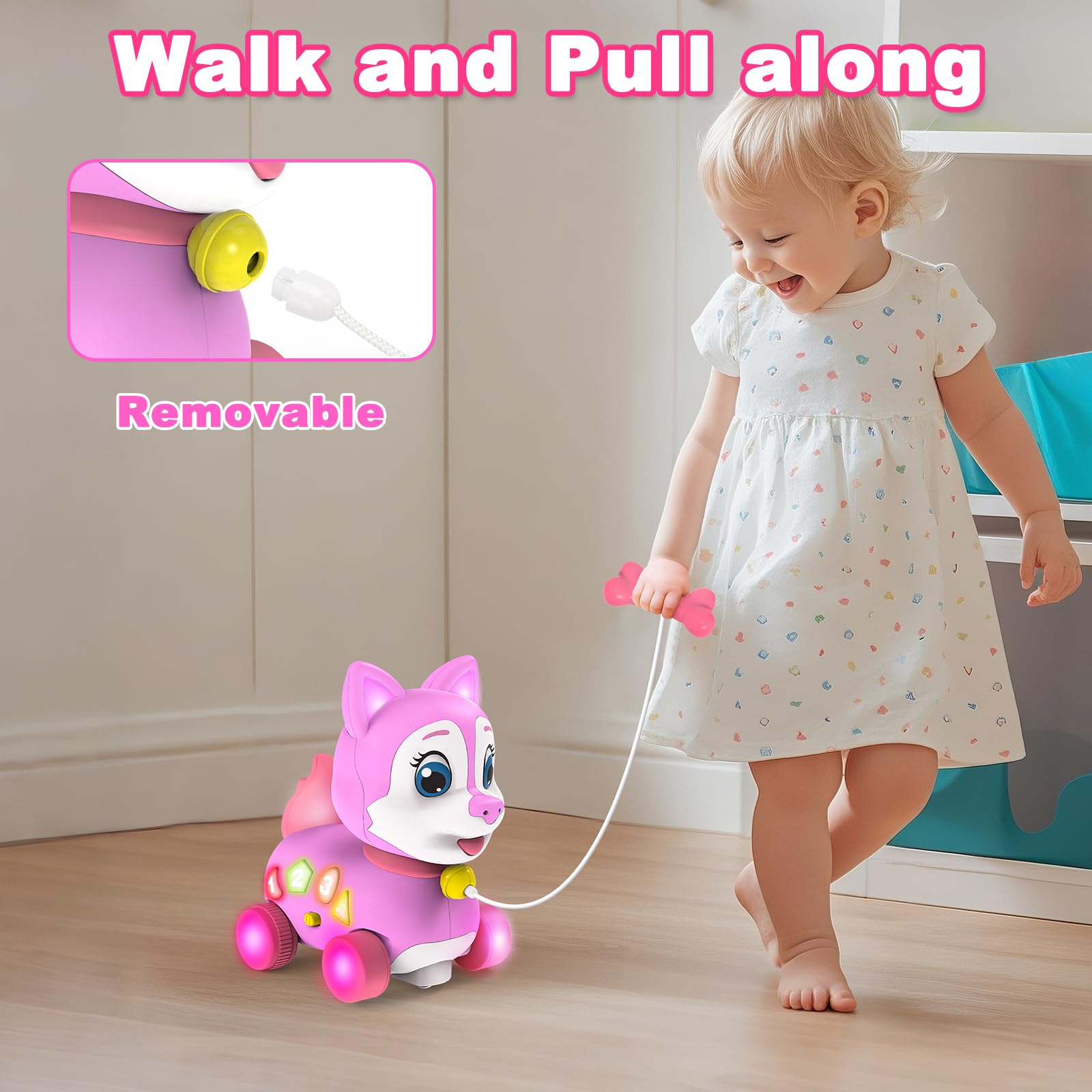 Holaxander puppy toy bone feeding mode with realistic sounds