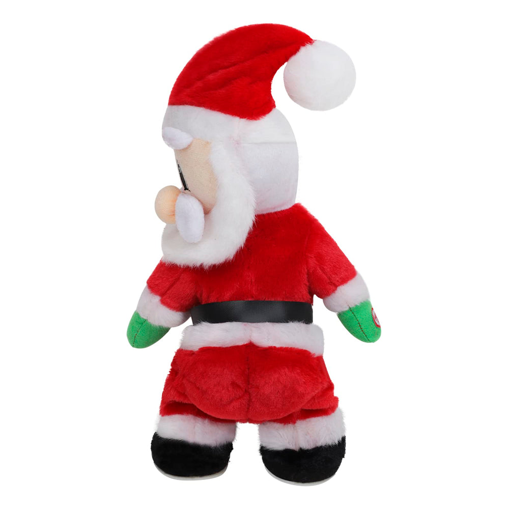 Holiberty battery-operated Santa sculpture features soft fabric for kid-friendly display.