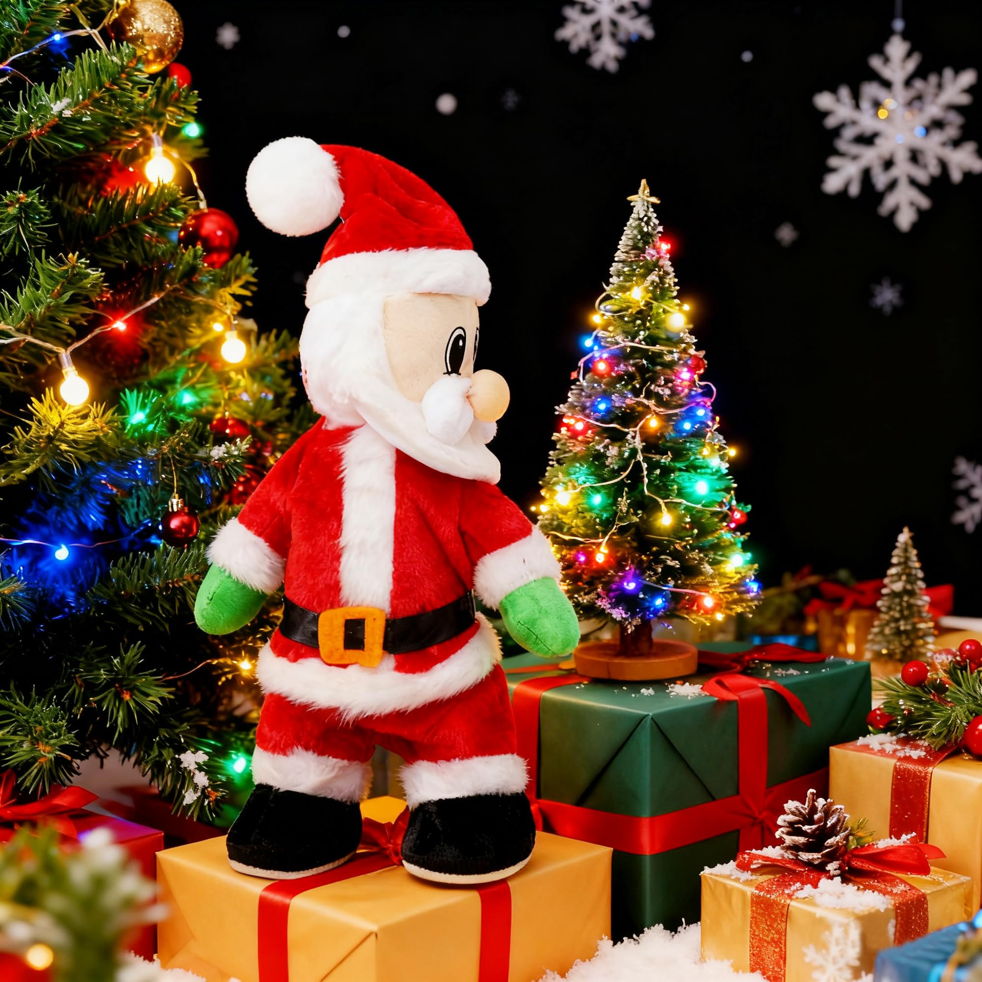 Holiberty holiday Santa gift plush for kids and adults.
