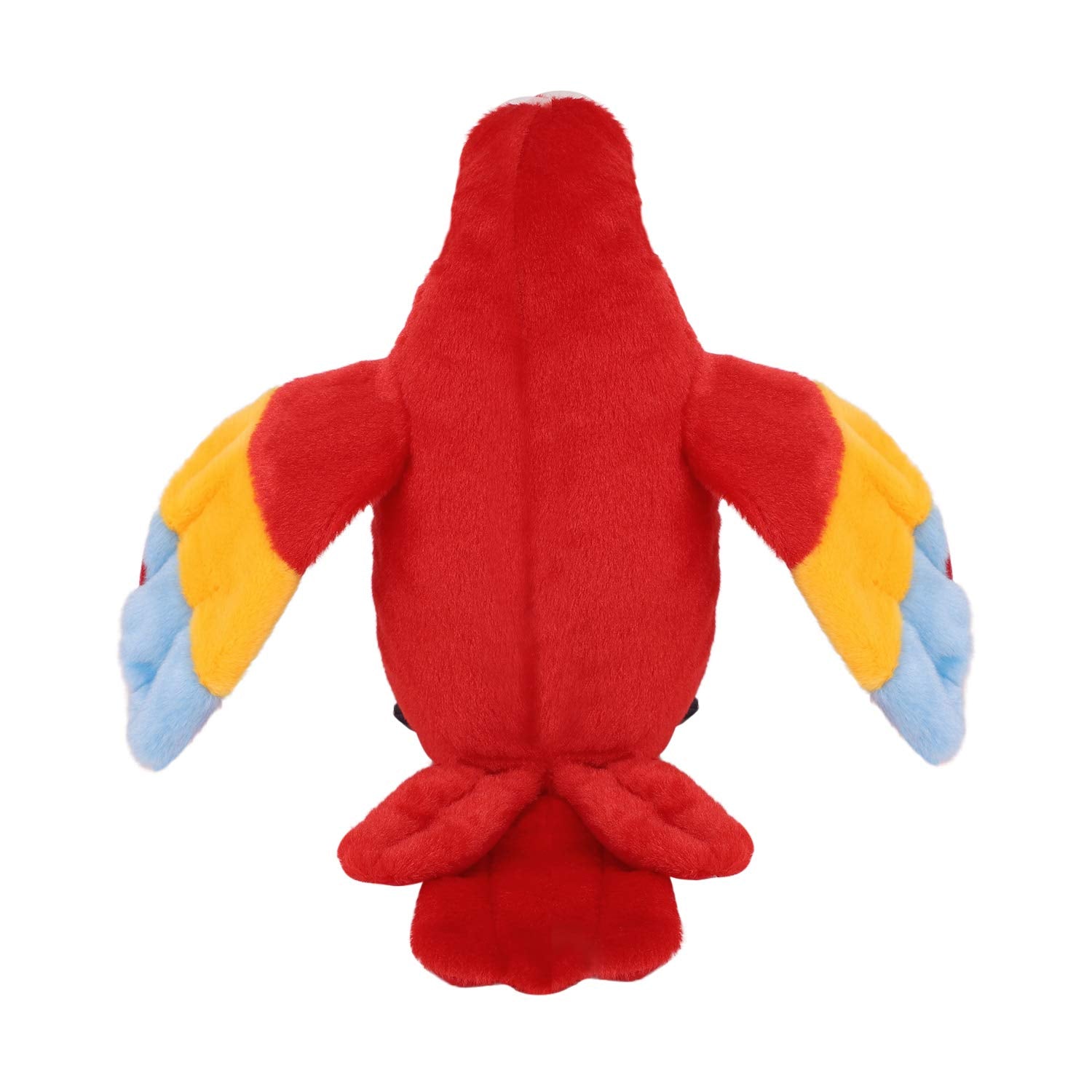 Holiberty Talking Macaw Parrot Plush head-turn angle shows lifelike charm