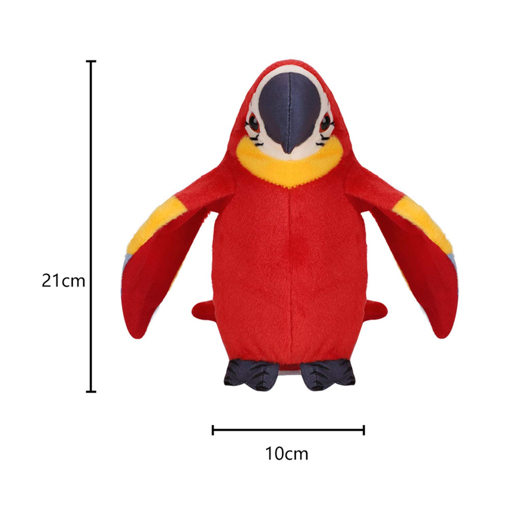 Holiberty Talking Macaw Parrot Plush smiling face invites imaginative storytelling