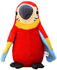Holiberty Talking Macaw Parrot Plush wings-flap view highlights interactive play possibilities