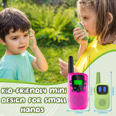 Holiky walkie-talkie 1000ft range supports open-area exploration and games.