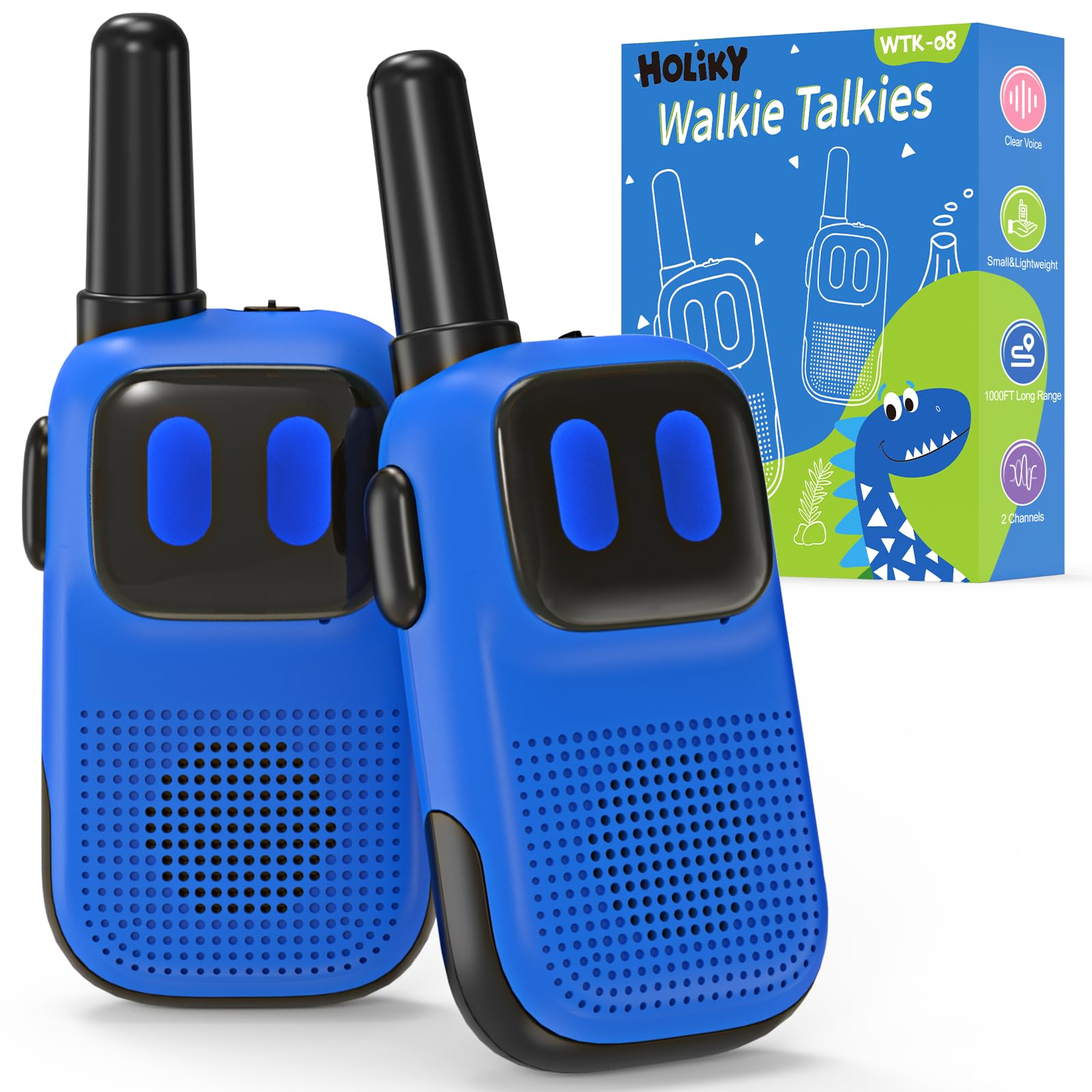 Holiky walkie talkies front view for kids, ideal for outdoor play