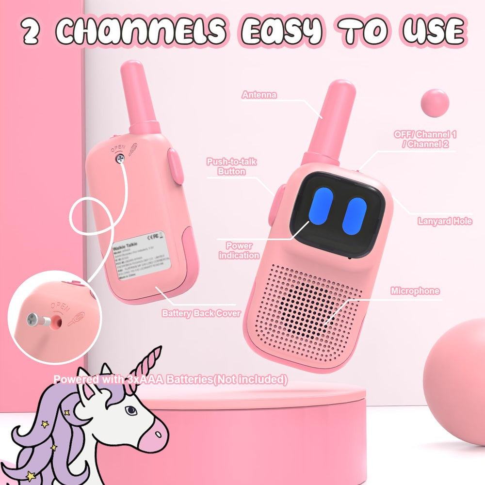 Holiky WTK08 two-pack kids walkie talkies for shared adventures and better communication