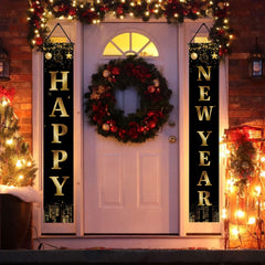 Holiwoer 71-inch banner ready-to-hang for porch setup