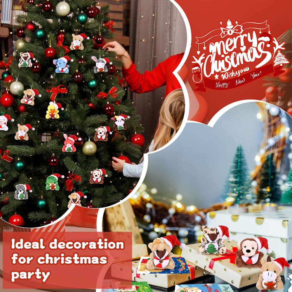 Hollowfly Christmas theme cards with plush dolls for greetings.