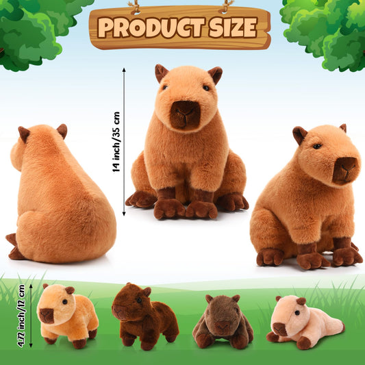Hollowfly capybara baby plush color-1 for playful companionship