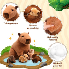 Hollowfly capybara baby plush color-2 adds cheerful nursery decor