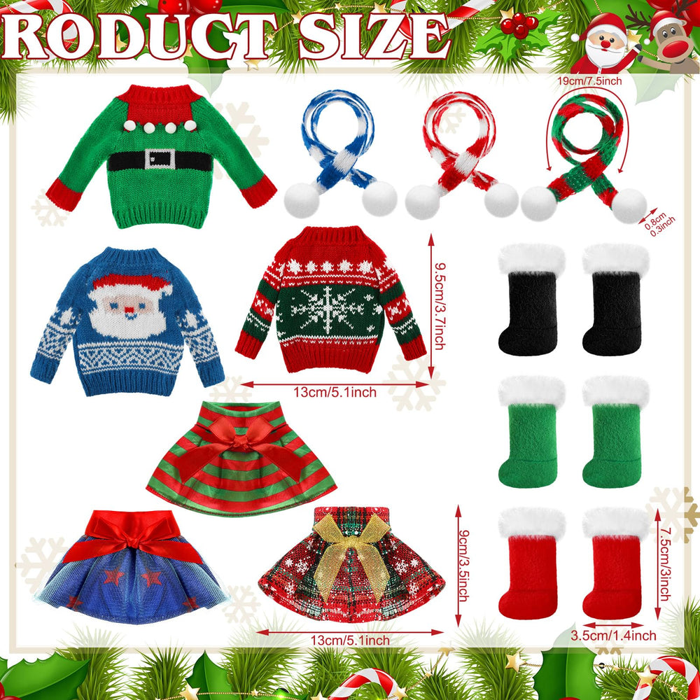 Hollowfly Christmas doll scarf styles for cozy accessory options during holidays.