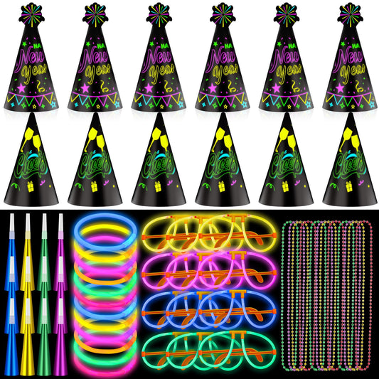 Hollowfly cone neon hats brighten photos and spark party energy.
