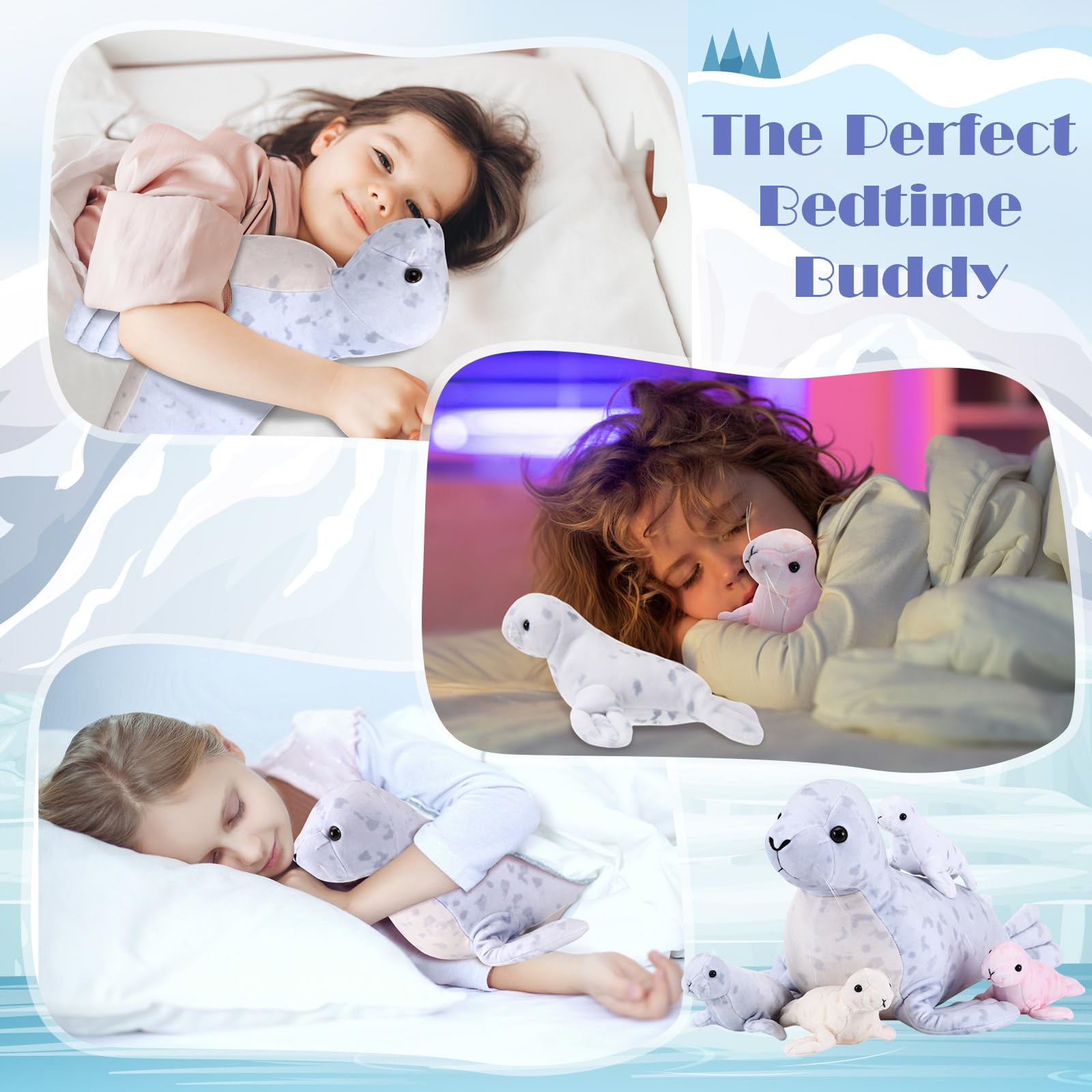 Hollowfly fourth baby seal 6-inch plush, gentle companion for sleepovers.
