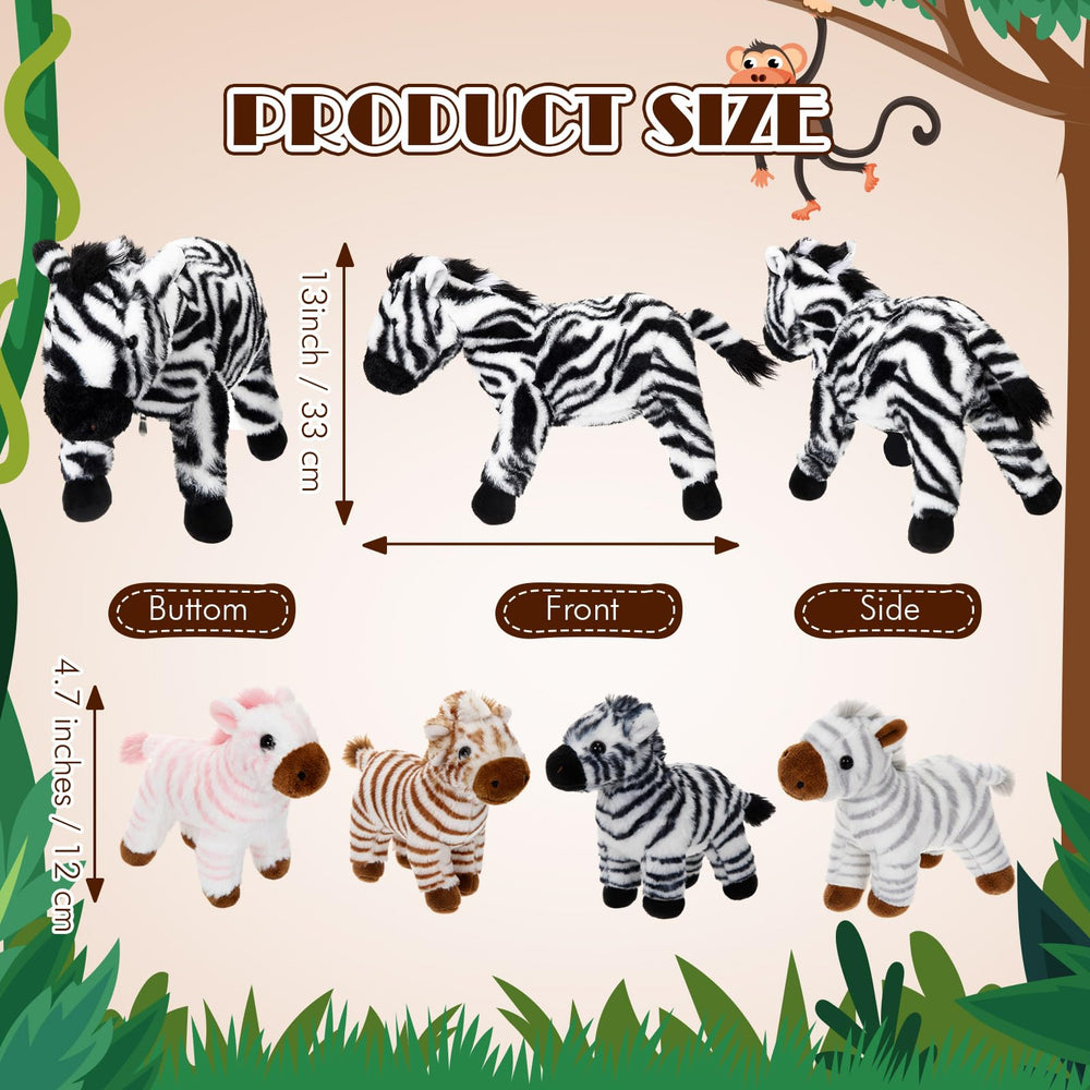 Hollowfly soft plush zebra fabric texture for cuddling and care