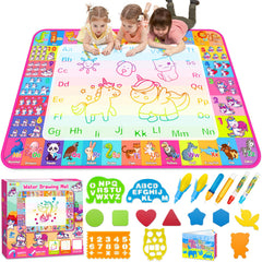 Hollyhi Aqua Water Doodle Mat hero layout for spacious family doodling.