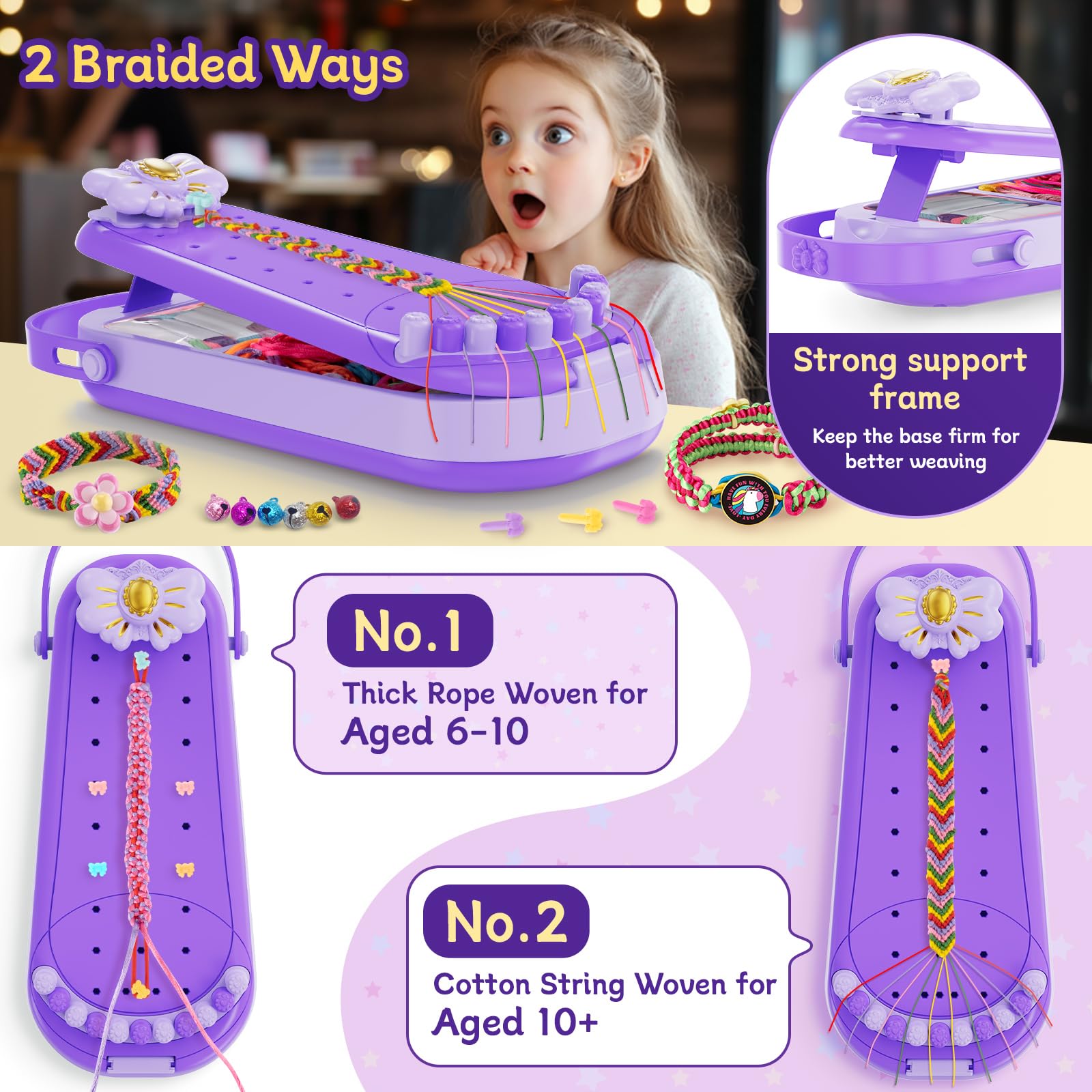Hollyhi bracelet loom safety edges emphasize kid-friendly design and comfort.