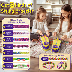 Hollyhi bracelet loom with nails and clasps for secure weaving.