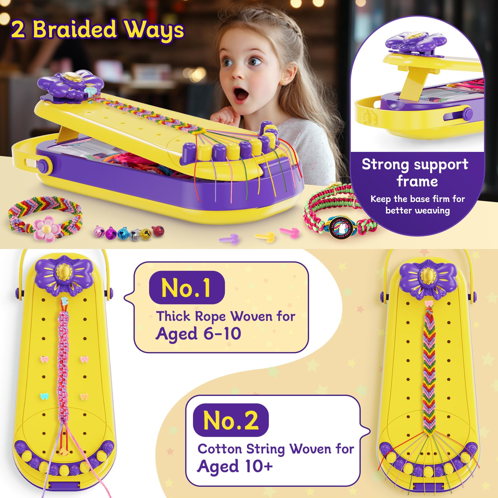 Hollyhi bracelet kit decorative accessories, six cartoon bells, add personalized flair.