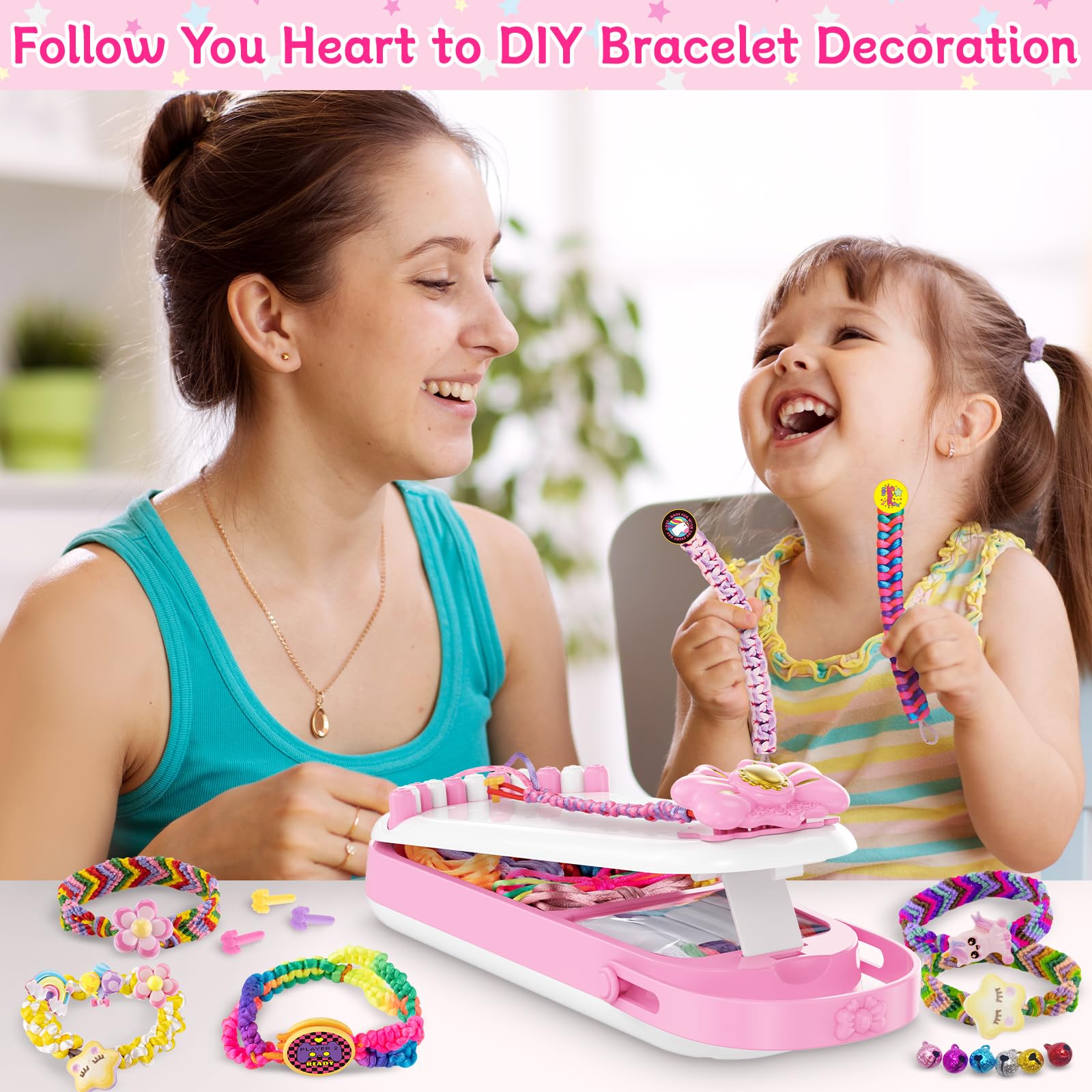 Hollyhi decorative accessories spotlight 120 letters, six cartoon parts, and six bells for customization.