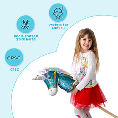 HollyHOME handcrafted soft head invites gentle touch during playtime.