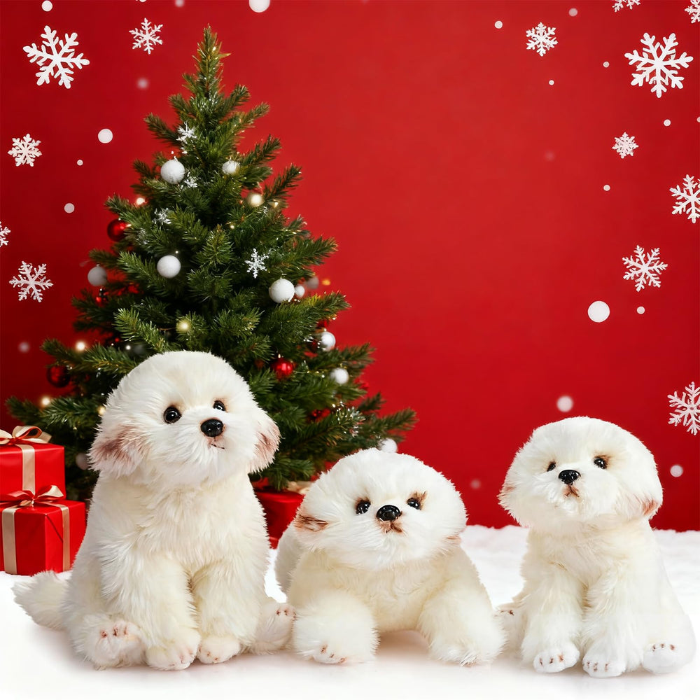 HollyHOME Maltese plush is easy to clean with a damp cloth.