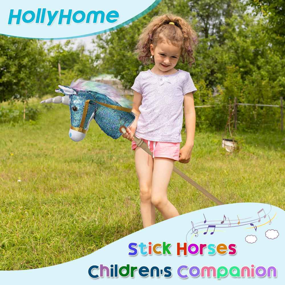 HollyHOME real pony neighing sounds add lifelike fun to indoor races and stories.