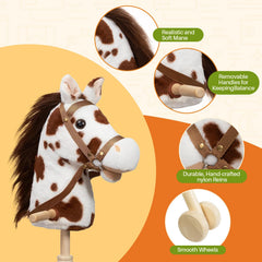 HollyHOME stick horse child playing fosters active pretend adventures