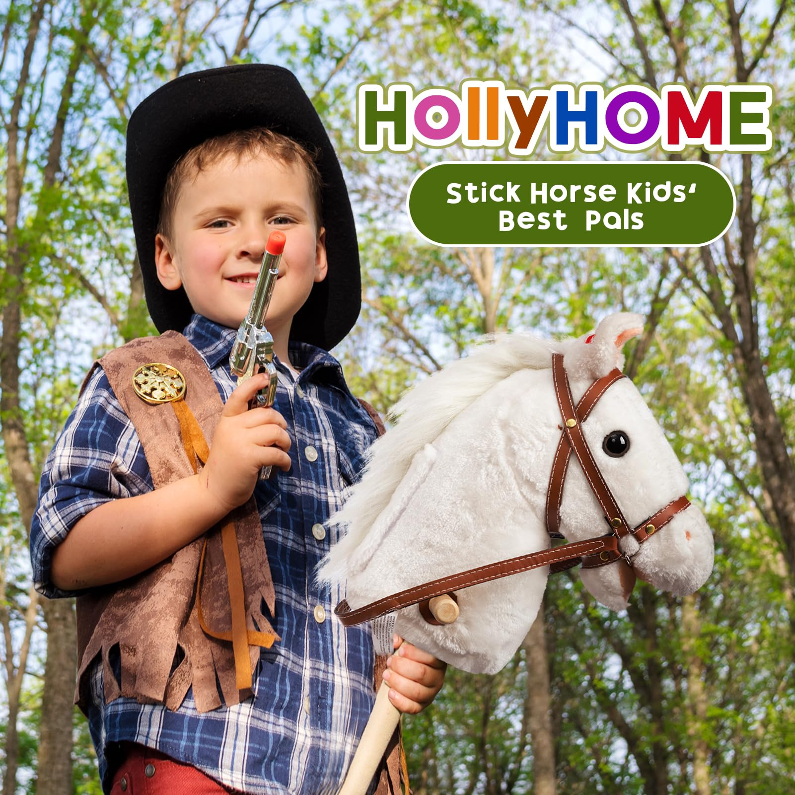HollyHOME full-length shot highlights kid-friendly size and balanced posture during use.