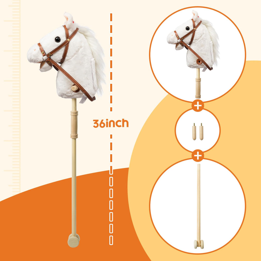 HollyHOME gift-ready packaging highlights a ready-to-play hobby horse gift.