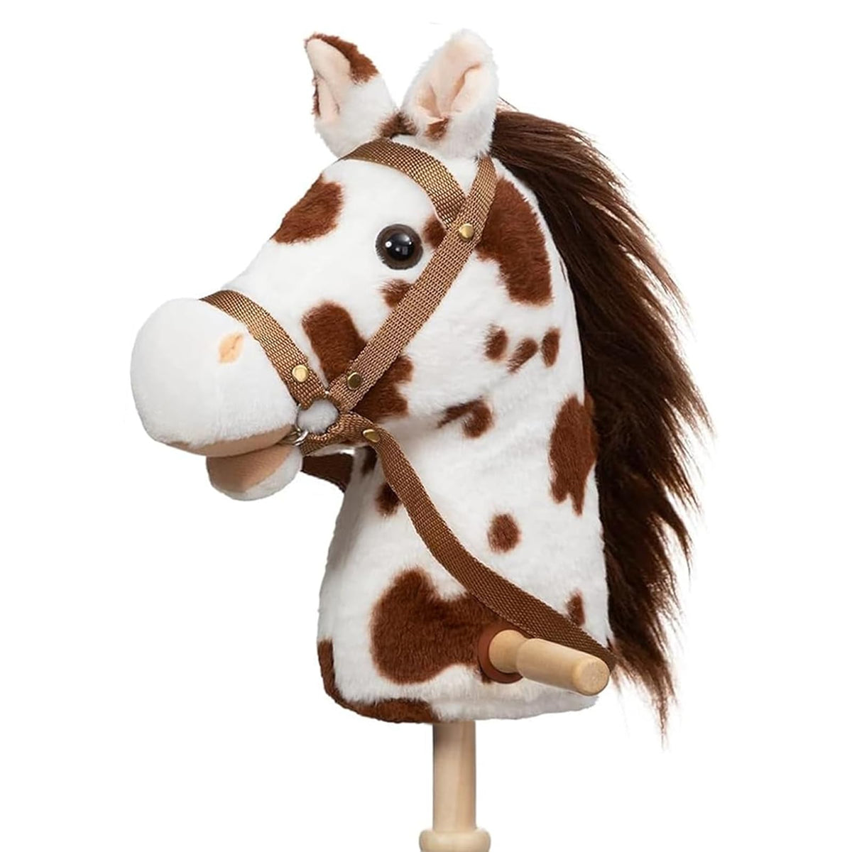 HollyHOME stick horse head plush for lifelike play and comfort