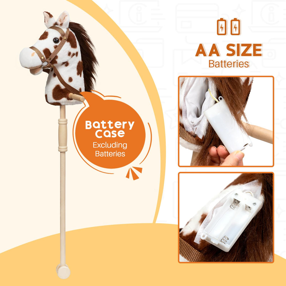 HollyHOME stick horse versatile for indoor and outdoor fun