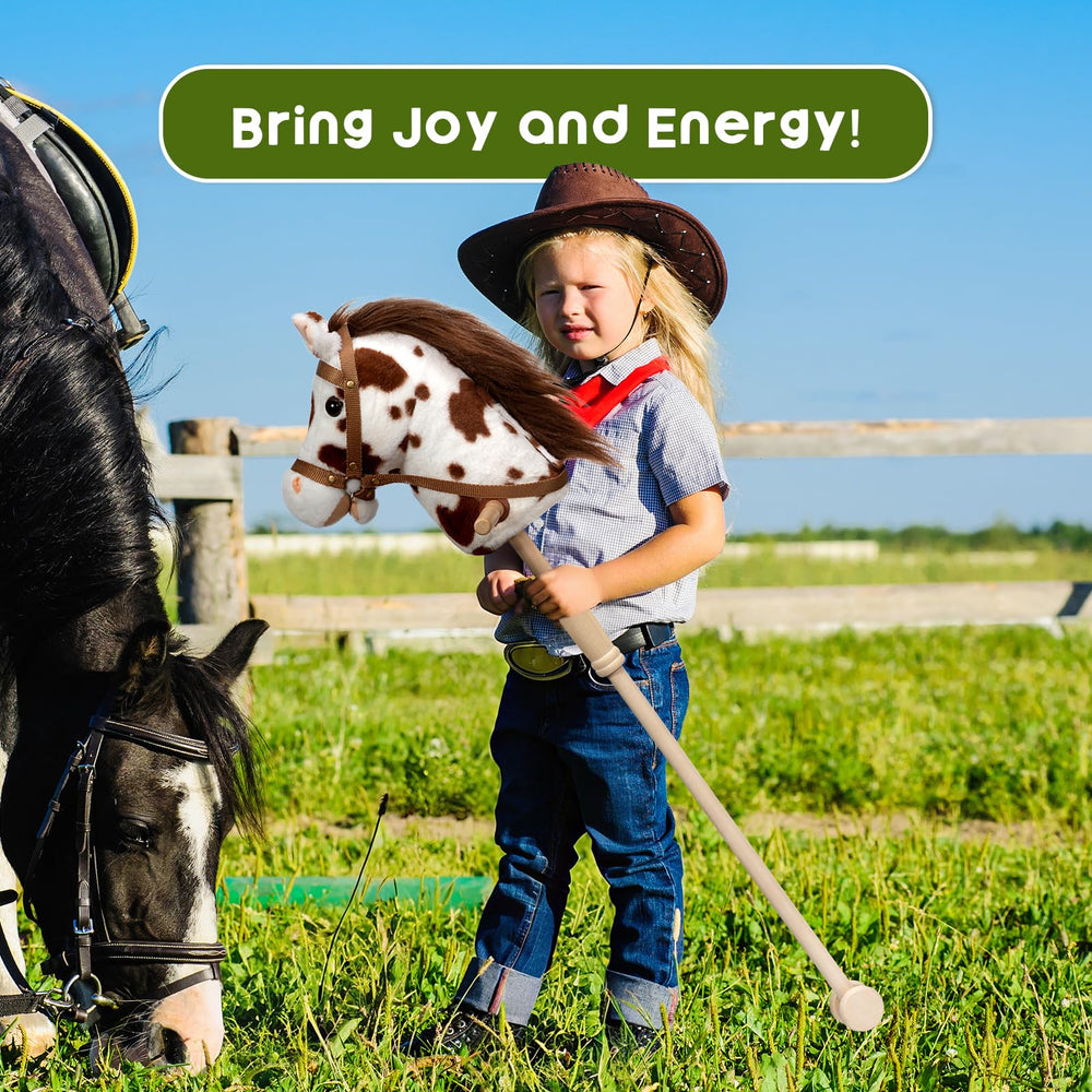 HollyHOME stick horse nylon reins for secure, comfortable grip
