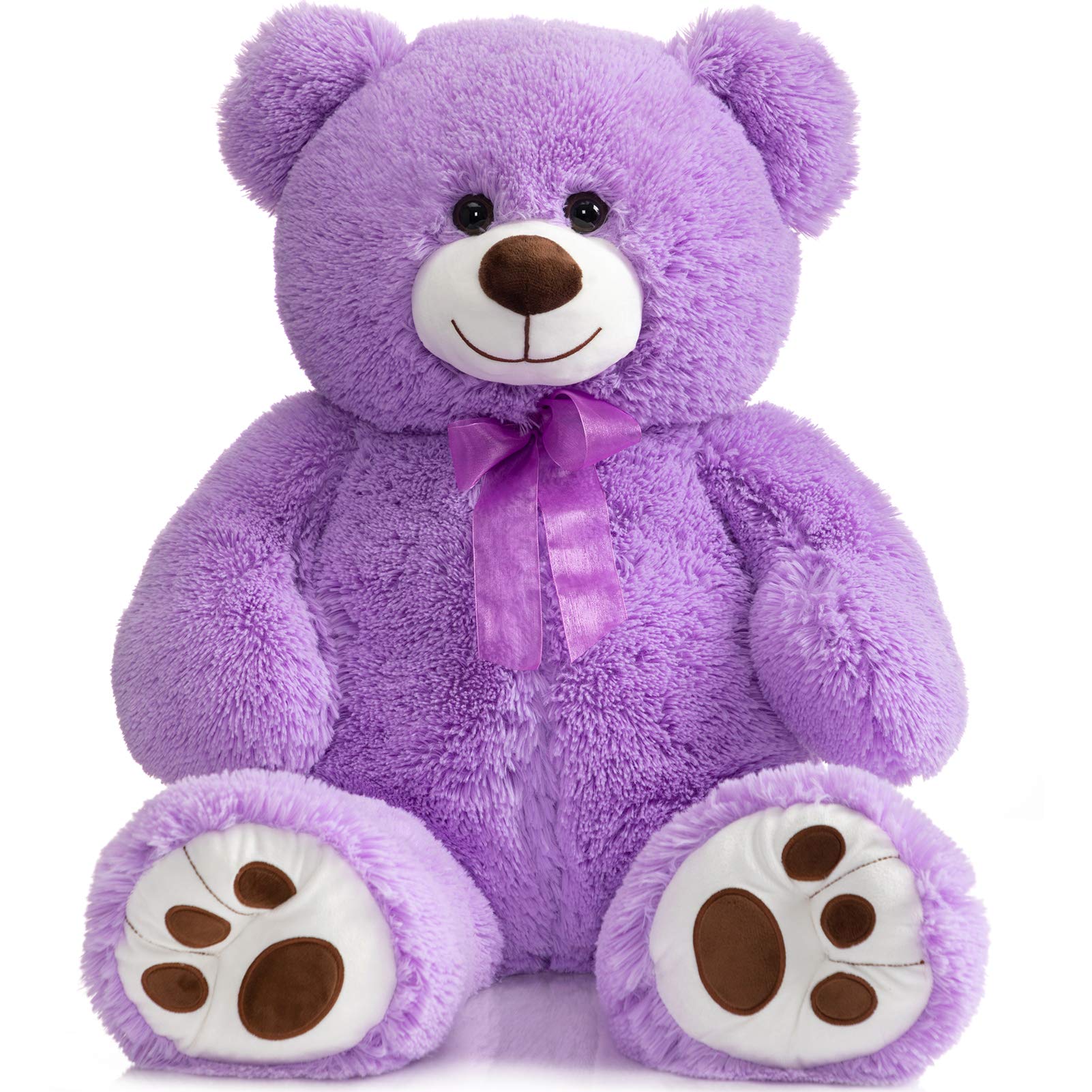 HollyHOME 36-inch purple teddy bear ready for comforting hugs and cozy room decor.