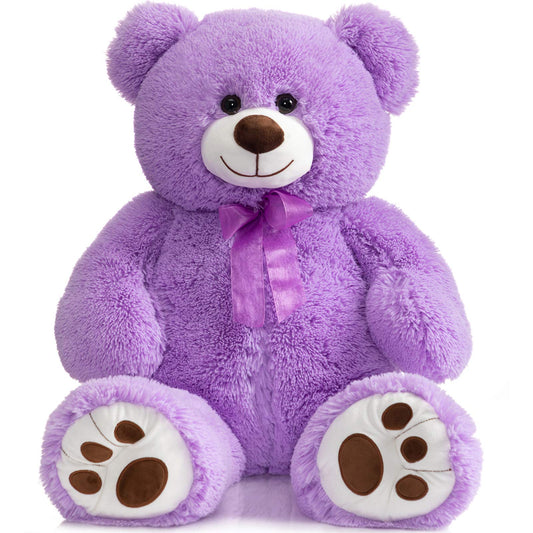 HollyHOME 36-inch purple teddy bear ready for comforting hugs and cozy room decor.