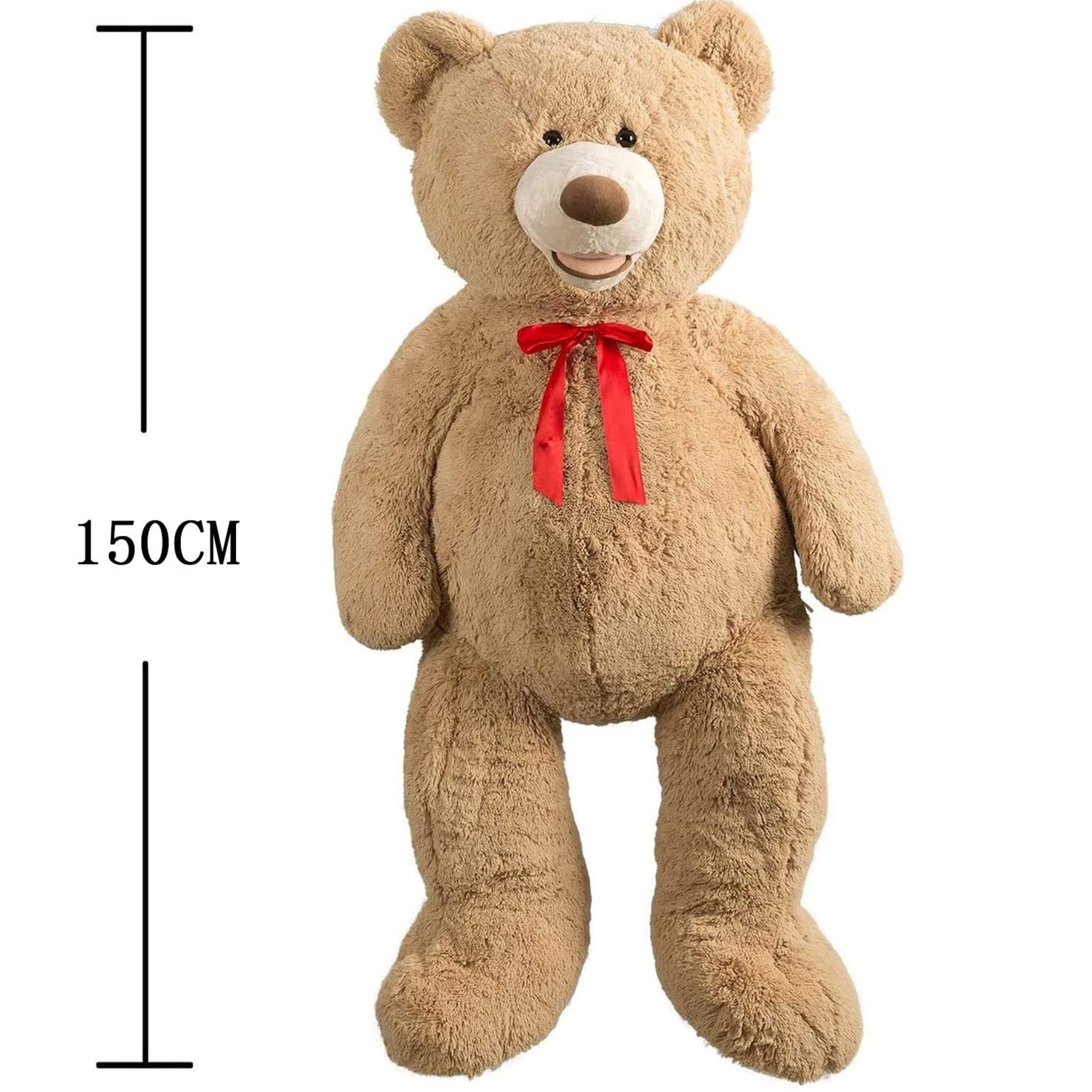 HollyHOME bear uses sturdy plastic eyes built for durability.