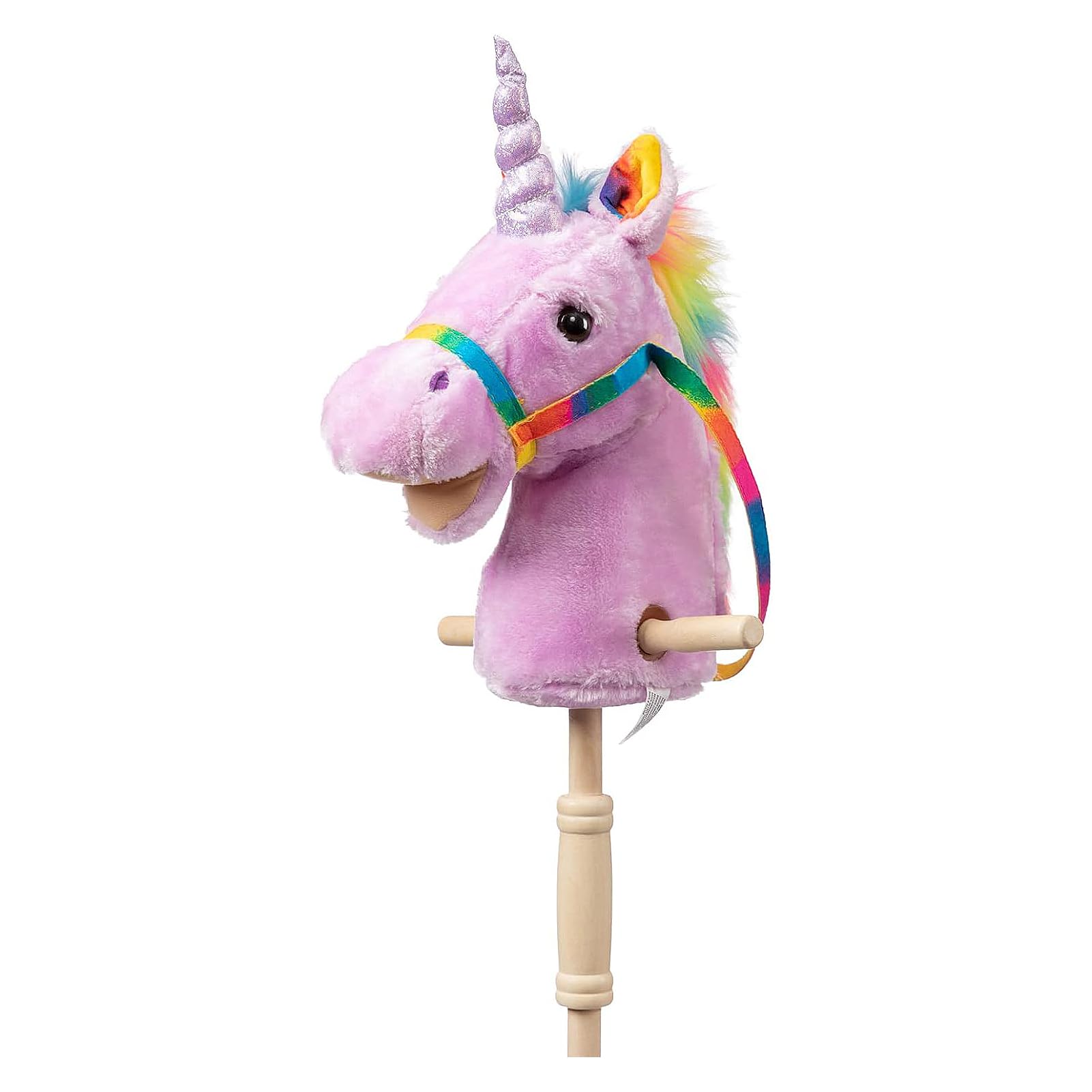 HollyHOME Unicorn Stick Horse with wheels enables stable, active play indoors and outdoors.