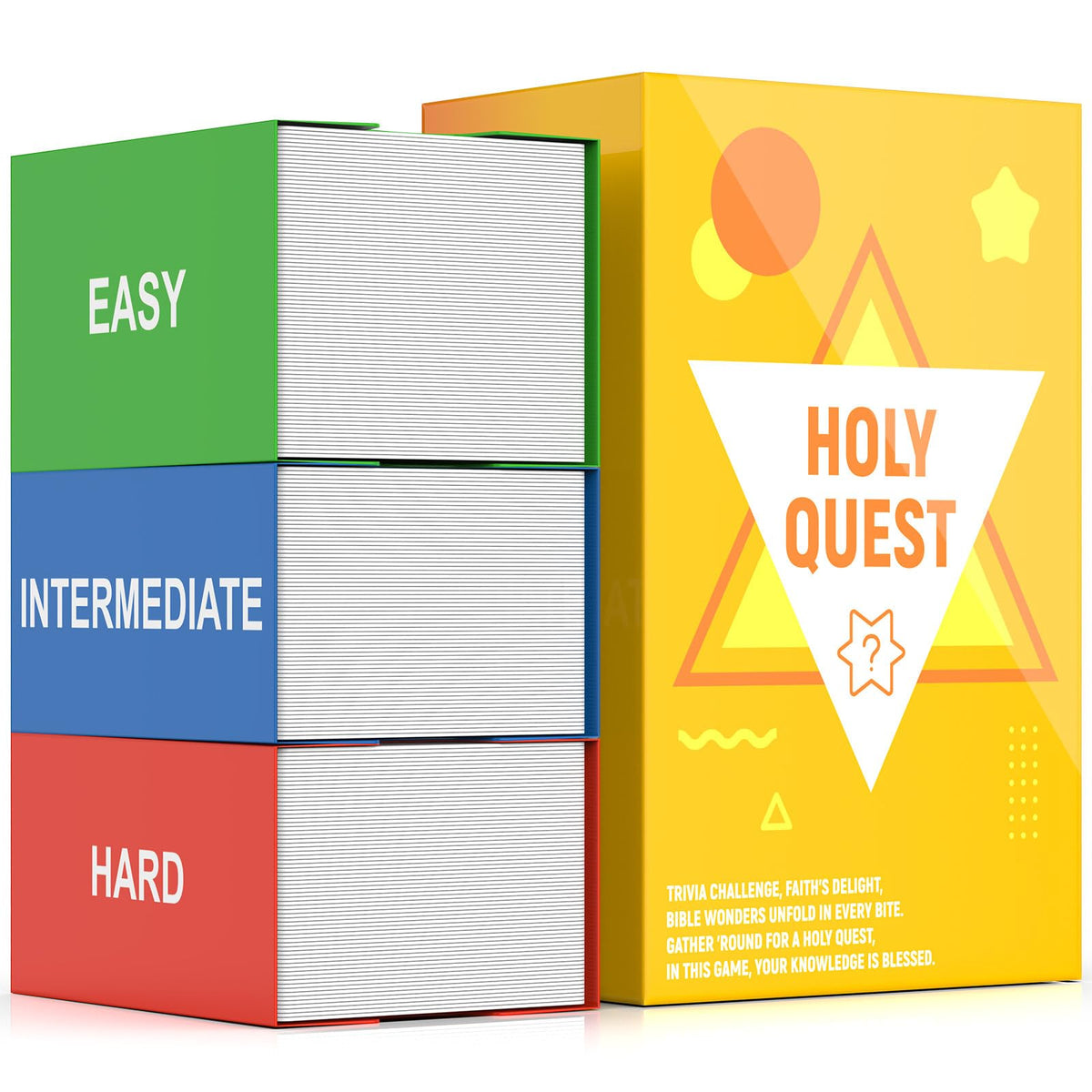 HOLY QUEST 400 cards pack ready for Bible study and family game night.
