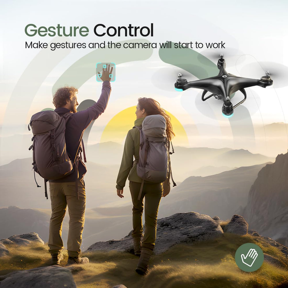 Holy Stone HS110D 3D flip action adds dynamic aerial maneuver capability.