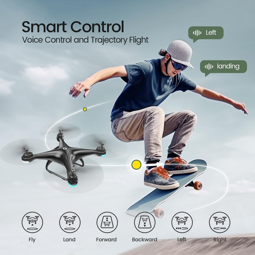 Holy Stone HS110D altitude hold maintains stable height for confident beginner flights.